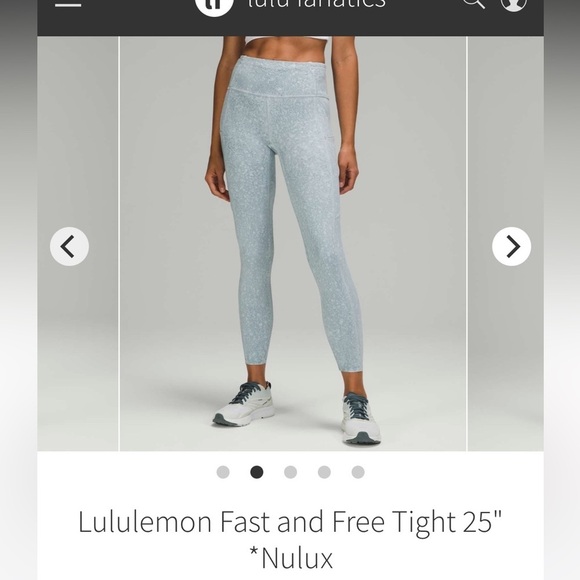 Lululemon Fast and Free Tight 25" *Nulux - Picture 1 of 8